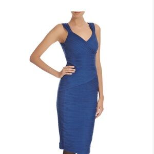 Wolford Purple Blue Ruched Cocktail Party Dress Extra Small XS